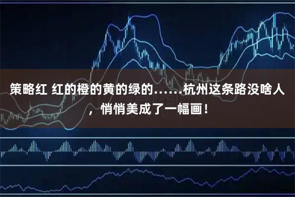 策略红 红的橙的黄的绿的……杭州这条路没啥人,悄悄美成了一幅画!