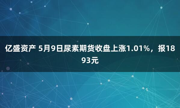 亿盛资产 5月9日尿素期货收盘上涨1.01%,报1893元