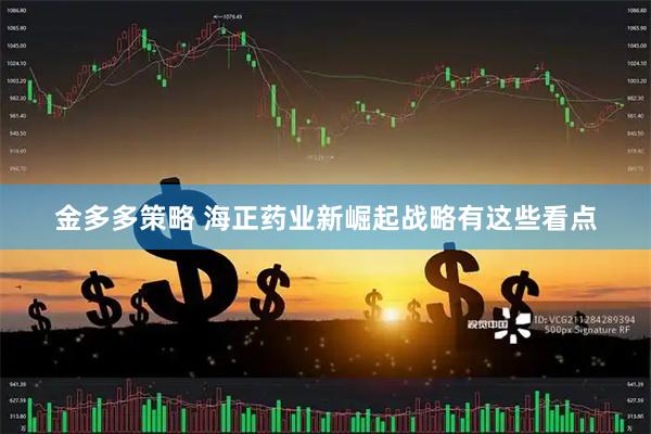 金多多策略 海正药业新崛起战略有这些看点
